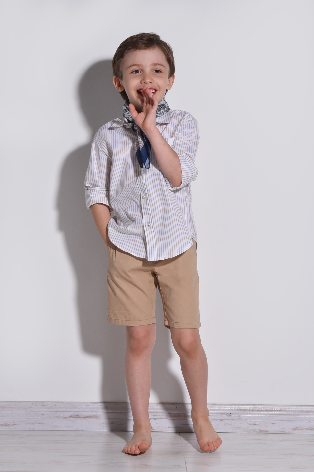 پیراهن آستین بلند راه راه