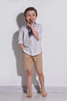 پیراهن آستین بلند راه راه