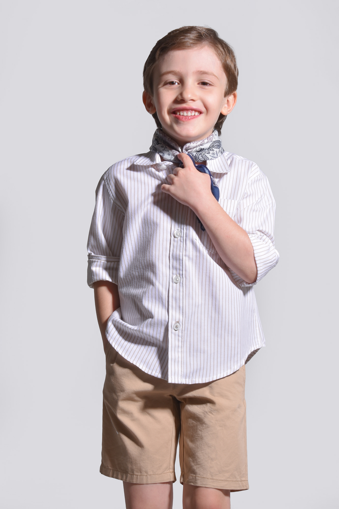 پیراهن آستین بلند راه راه