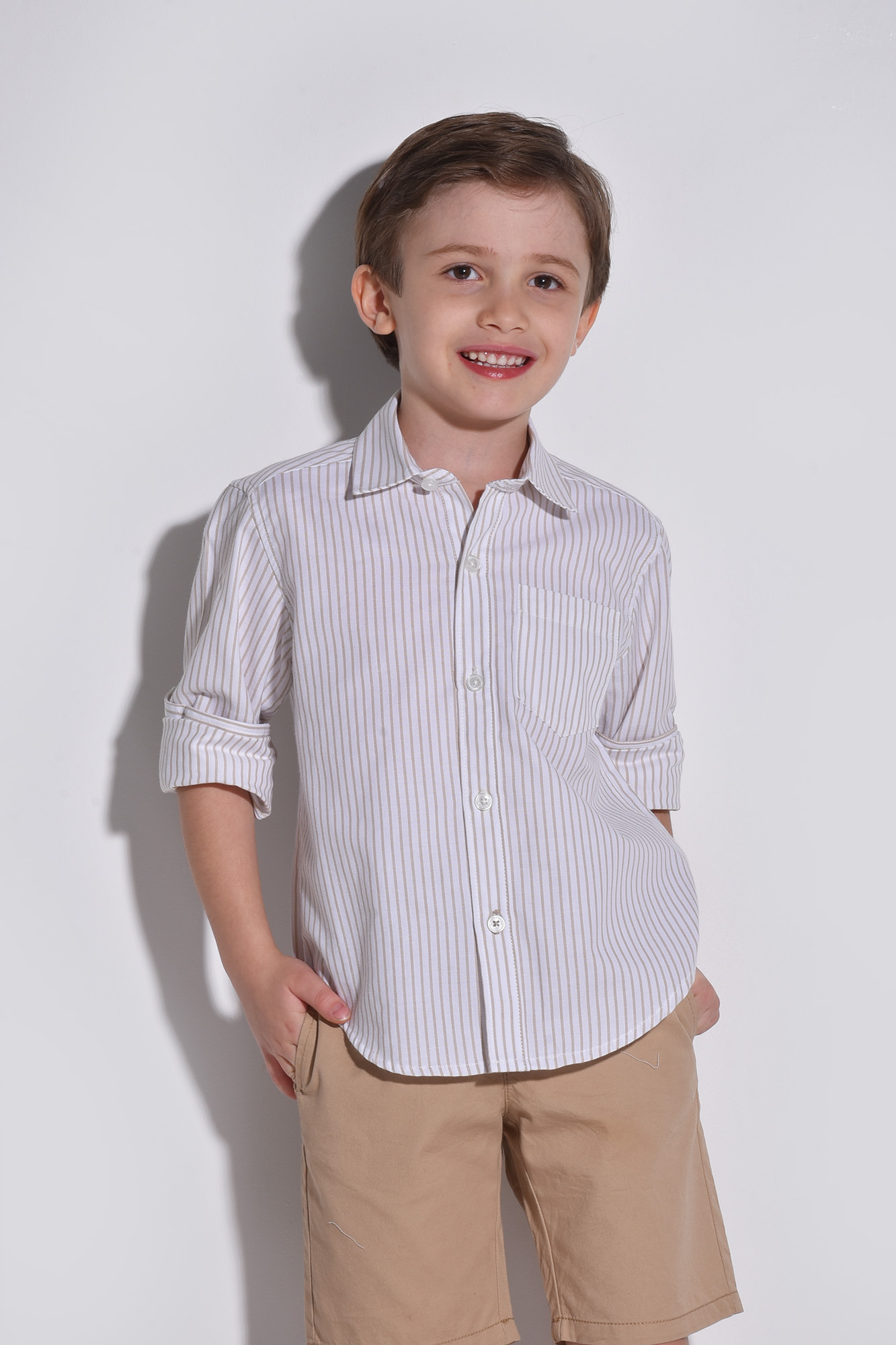 پیراهن آستین بلند راه راه