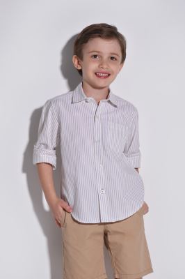 پیراهن آستین بلند راه راه