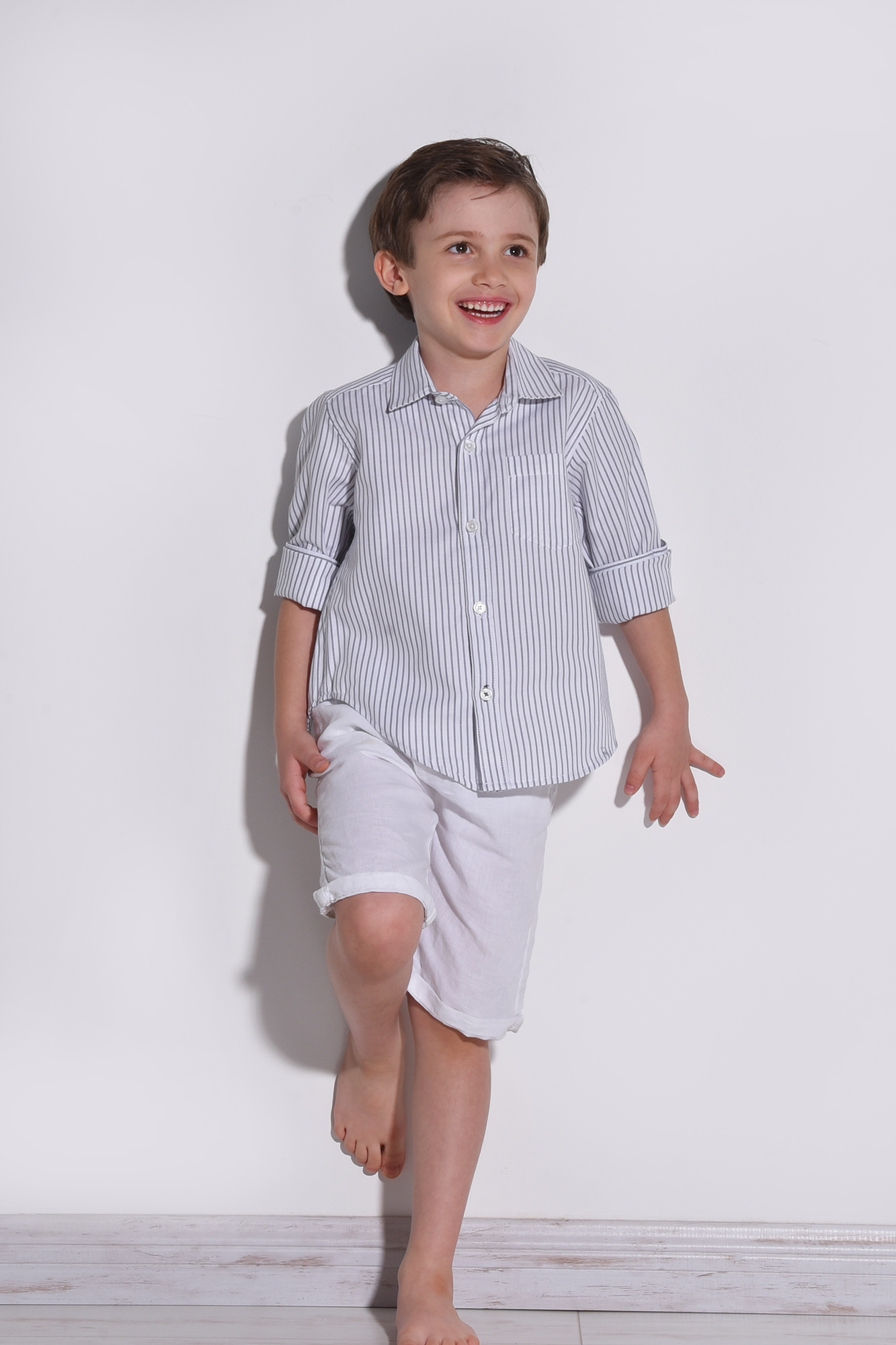 پیراهن آستین بلند راه راه