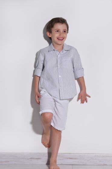 پیراهن آستین بلند راه راه