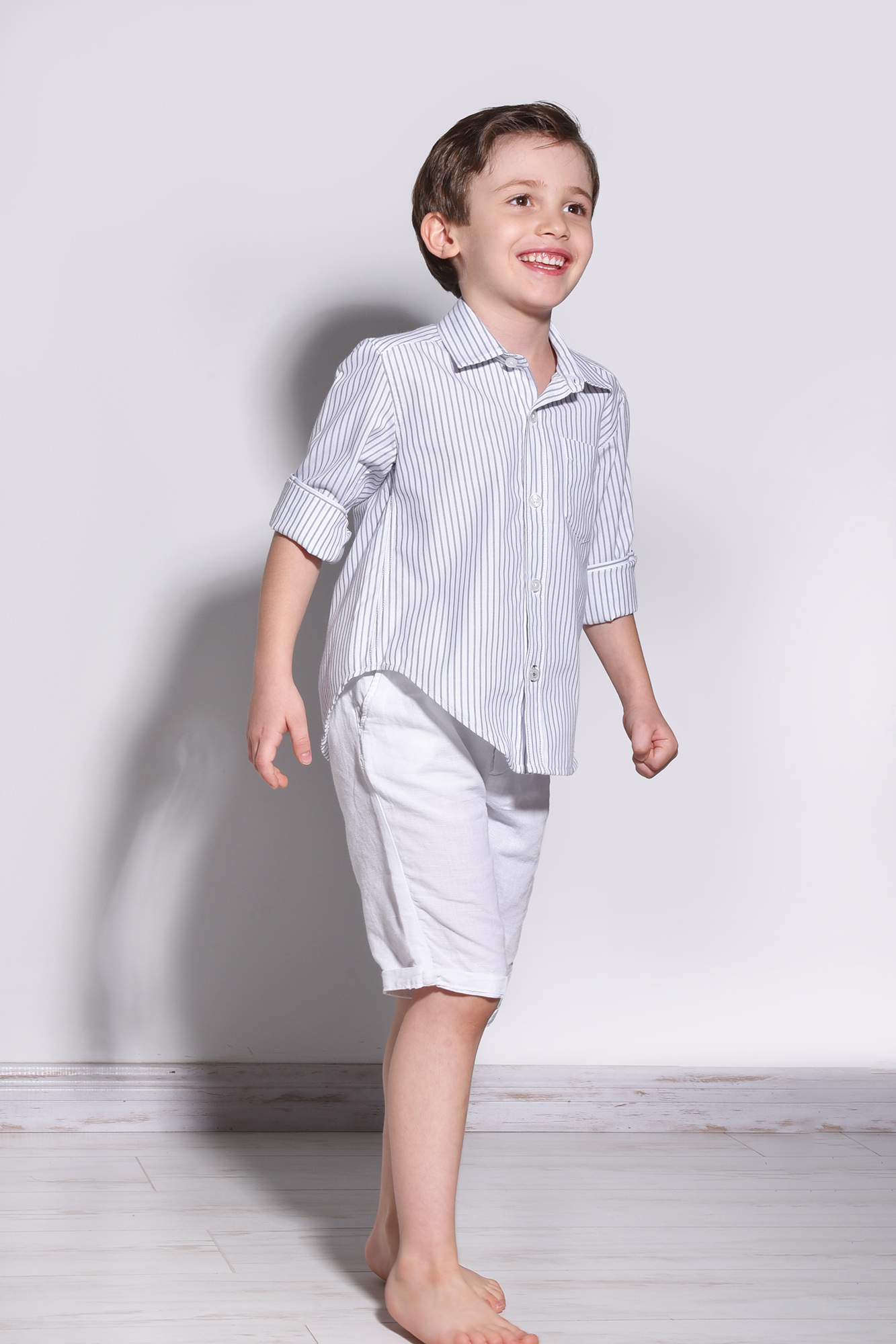 پیراهن آستین بلند راه راه