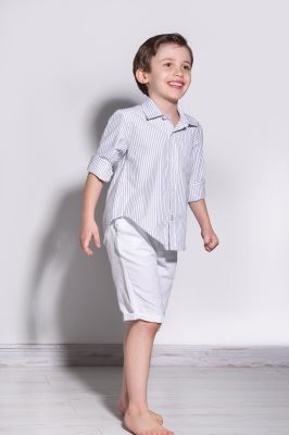 پیراهن آستین بلند راه راه