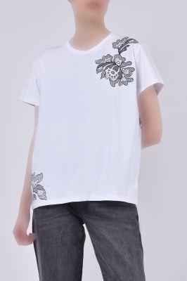 تیشرت آستین کوتاه گلدوزی