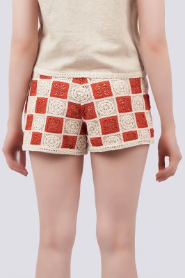 شلوارک پارچه ای گیپور