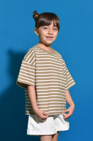 تیشرت آستین کوتاه راه راه