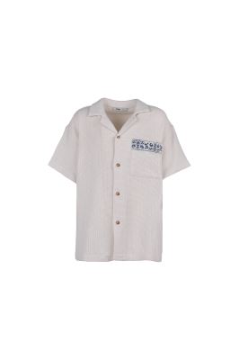 پیراهن آستین کوتاه گلدوزی