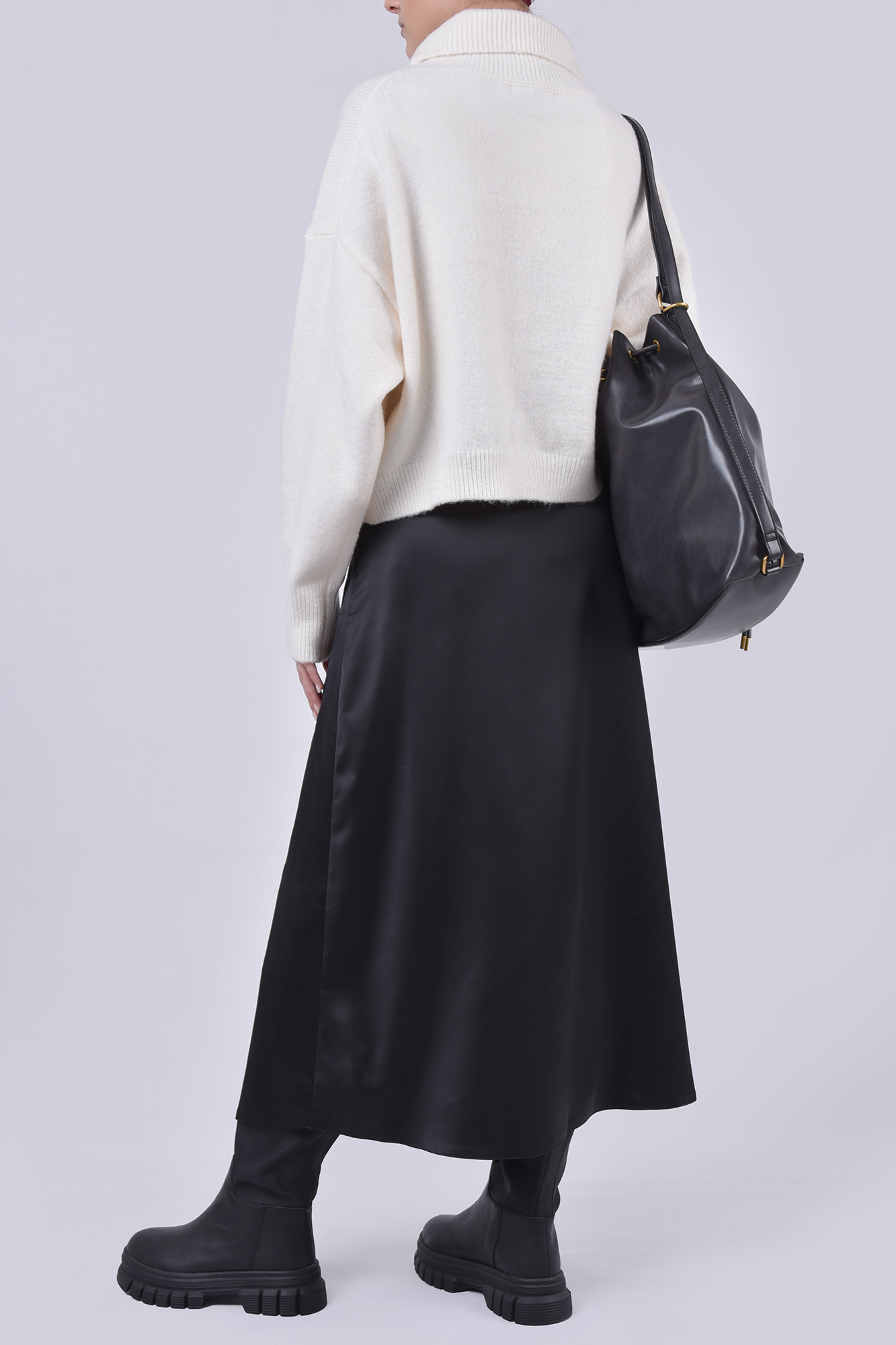 دامن بلند ساتن