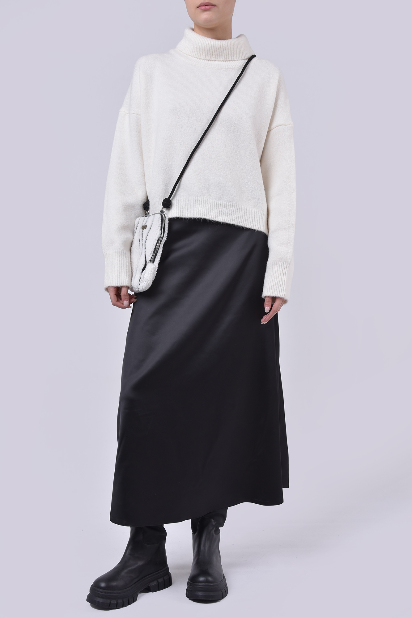 دامن بلند ساتن