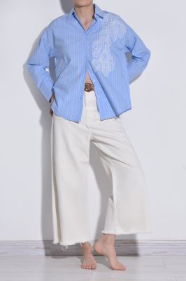 شومیز آستین بلند گلدوزی