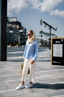 شومیز آستین بلند گلدوزی