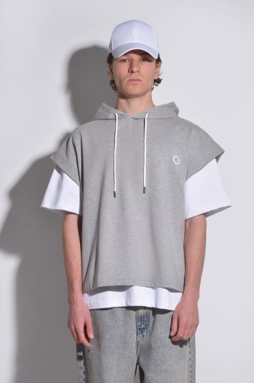 هودی آستین کوتاه ساده