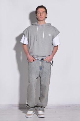 هودی آستین کوتاه ساده