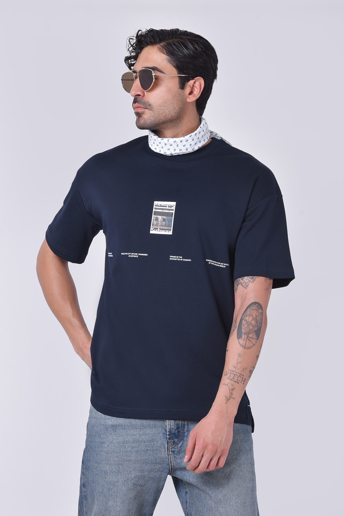 تیشرت آستین کوتاه چاپی