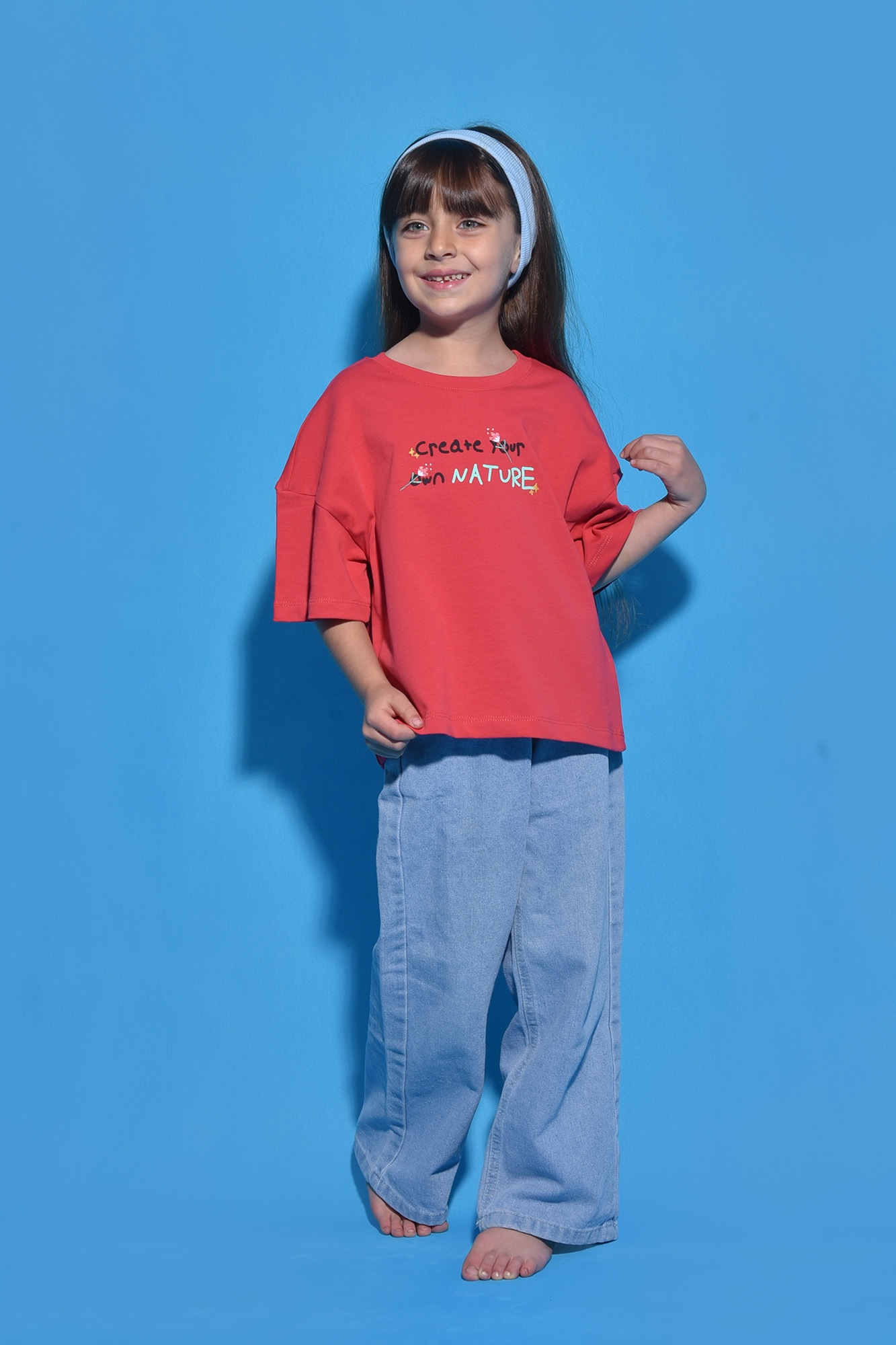 تیشرت آستین کوتاه چاپ و گلدوزی