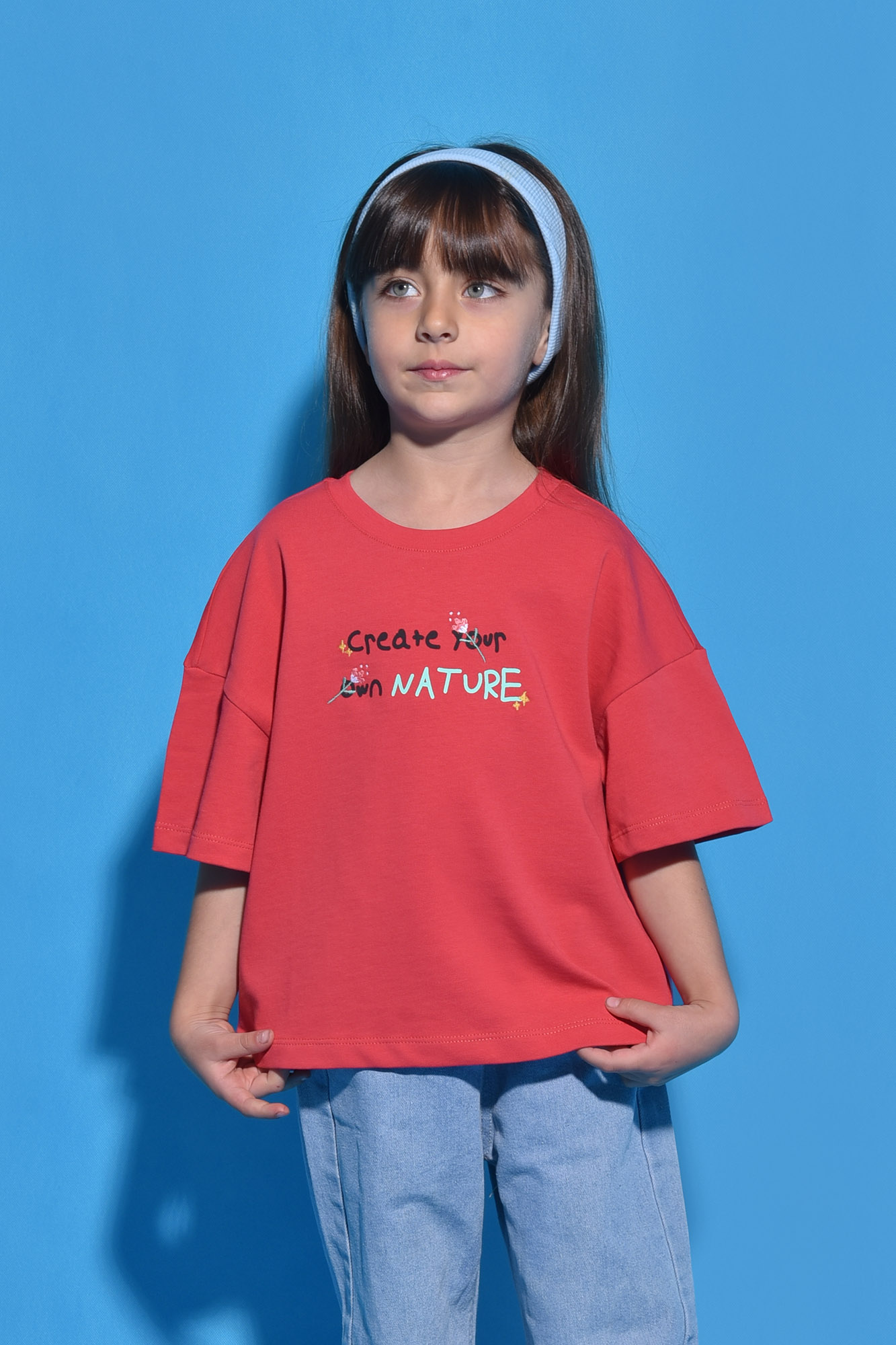 تیشرت آستین کوتاه چاپ و گلدوزی