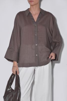 شومیز آستین بلند راه راه