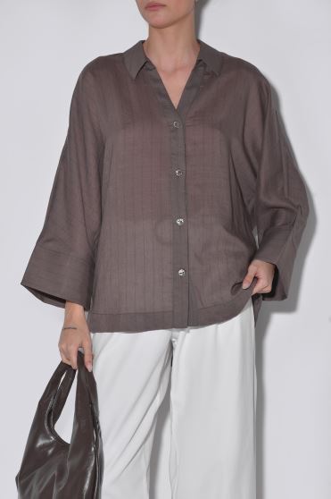 شومیز آستین بلند راه راه