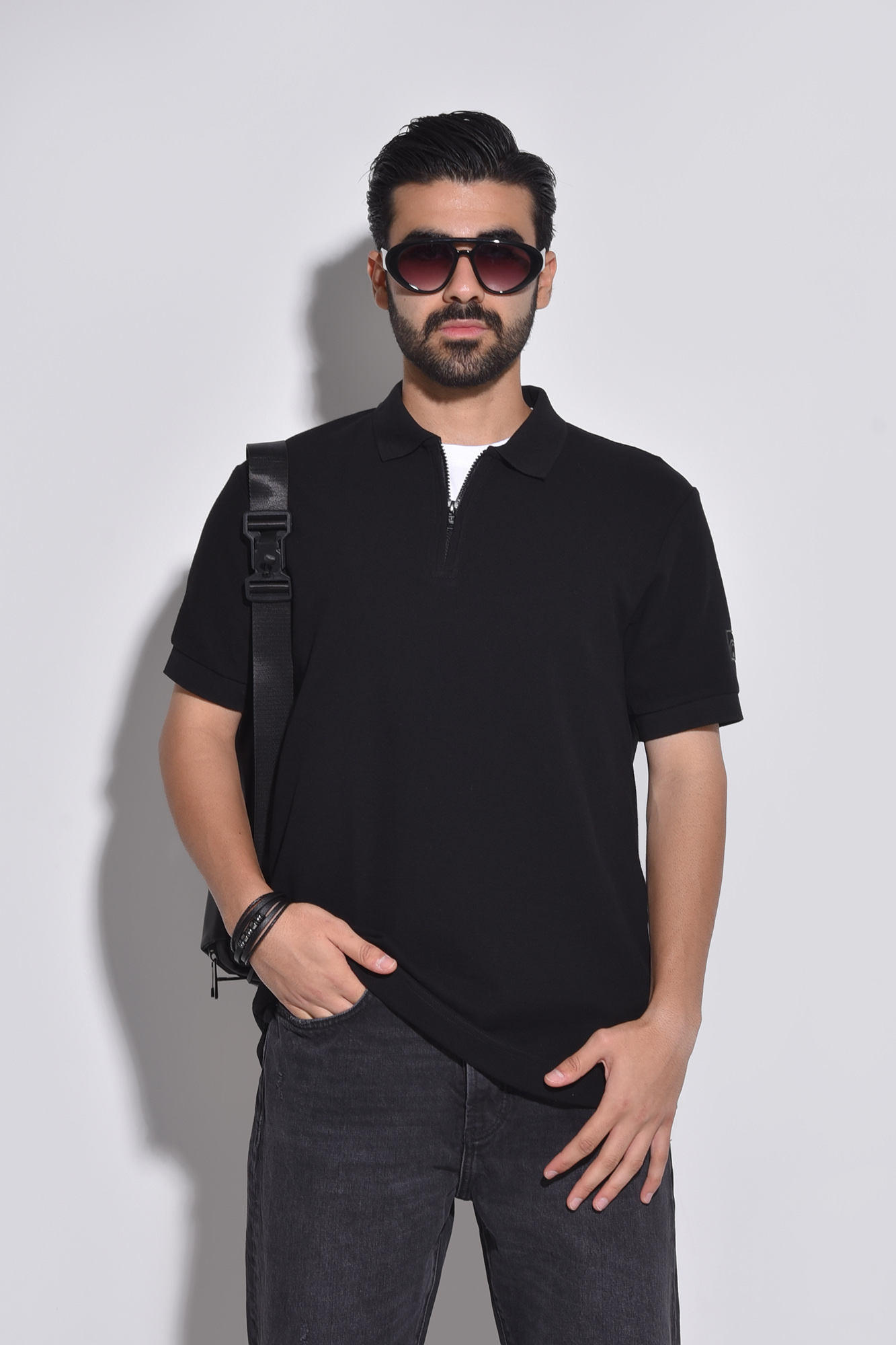 پولوشرت آستین کوتاه ساده