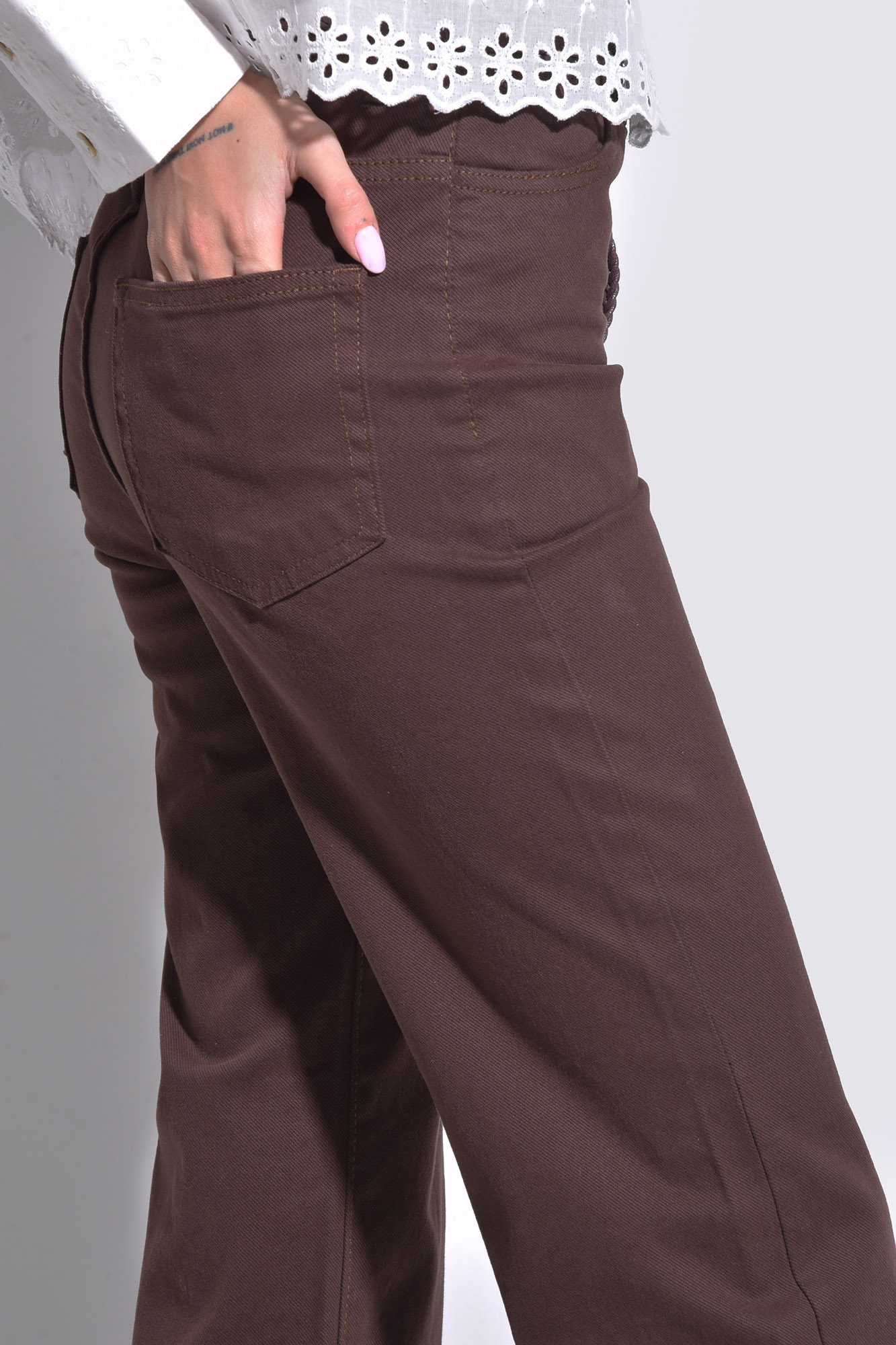 شلوار کتان ساده