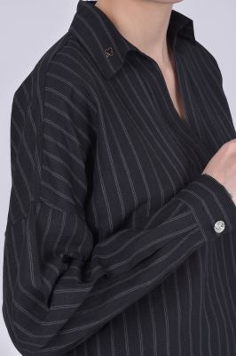 بلوز آستین بلند راه راه