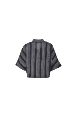 شومیز آستین کوتاه راه راه