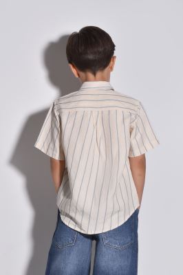 پیراهن آستین کوتاه لینن