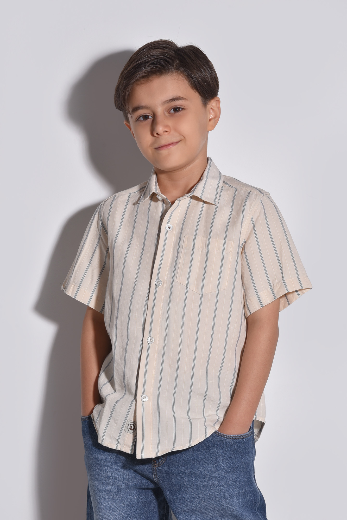 پیراهن آستین کوتاه لینن