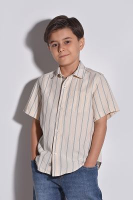 پیراهن آستین کوتاه لینن