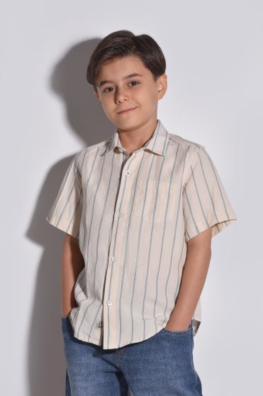 پیراهن آستین کوتاه لینن