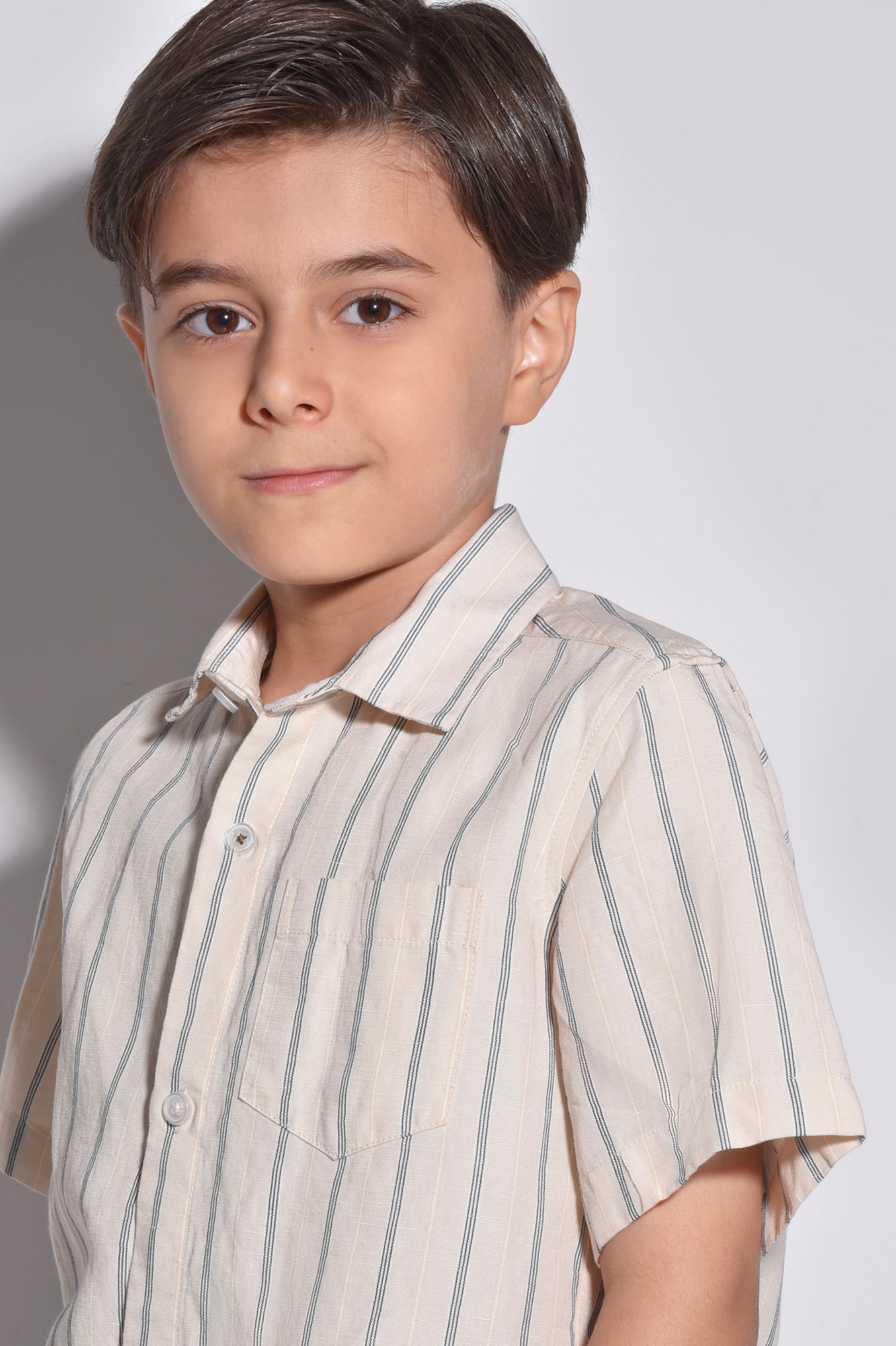 پیراهن آستین کوتاه لینن