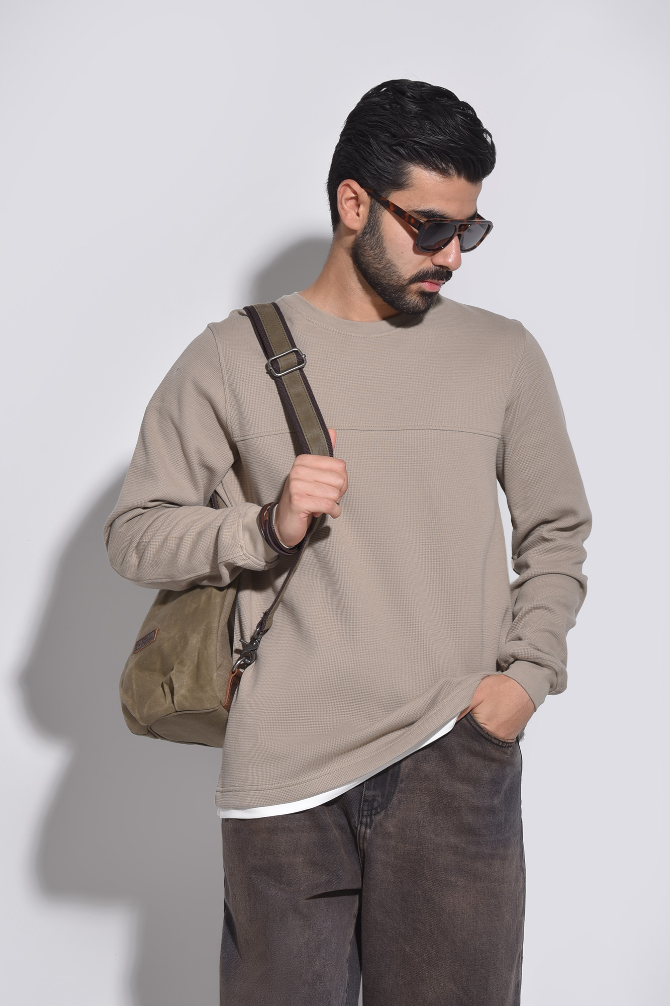 تیشرت آستین بلند ساده