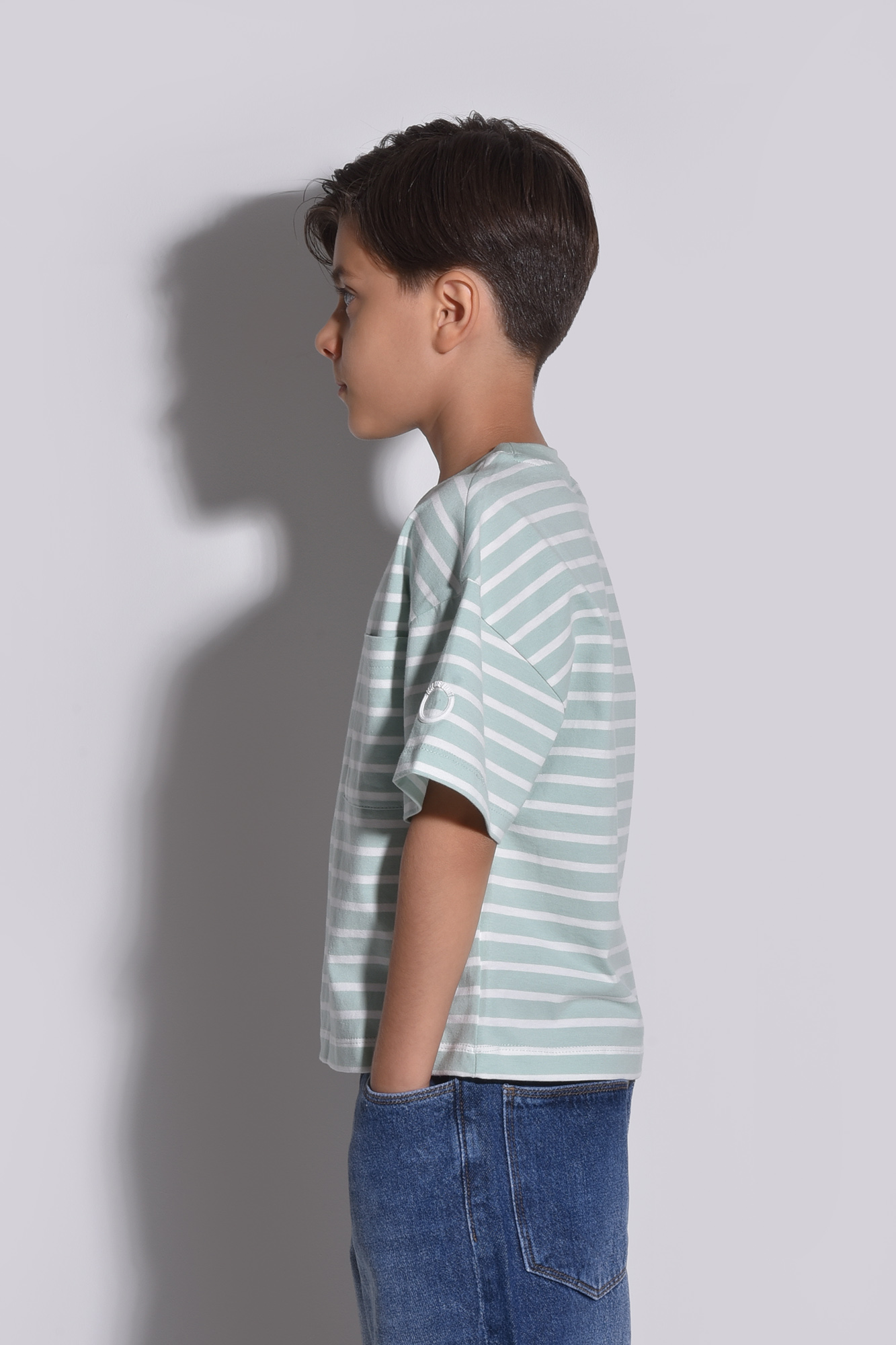 تیشرت آستین کوتاه راه راه