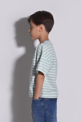 تیشرت آستین کوتاه راه راه