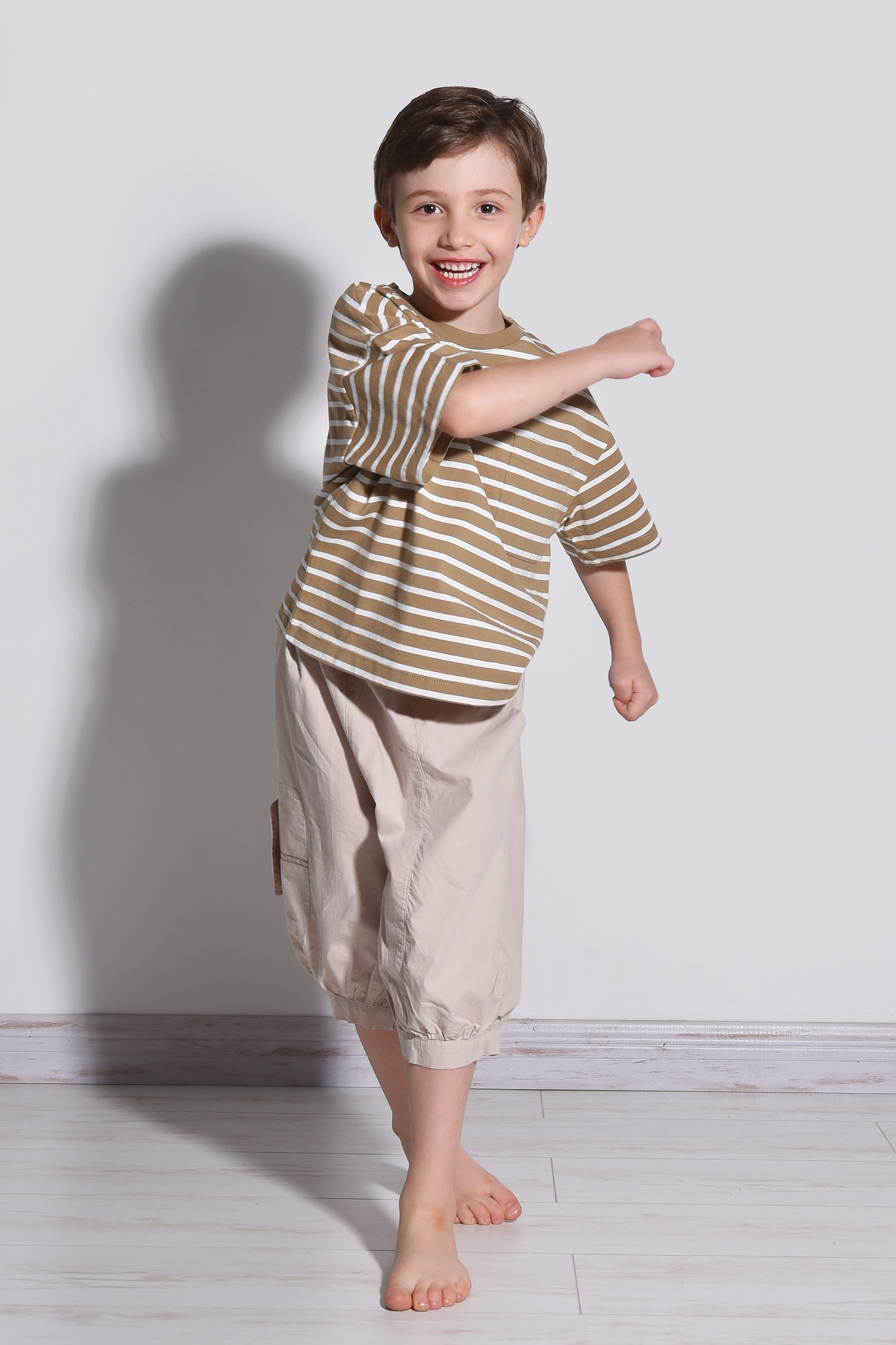 تیشرت آستین کوتاه راه راه