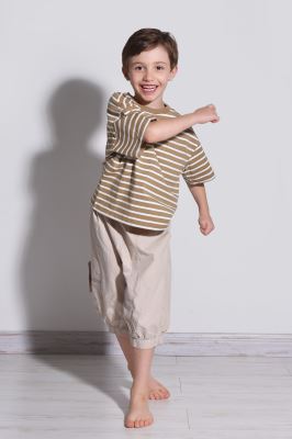 تیشرت آستین کوتاه راه راه