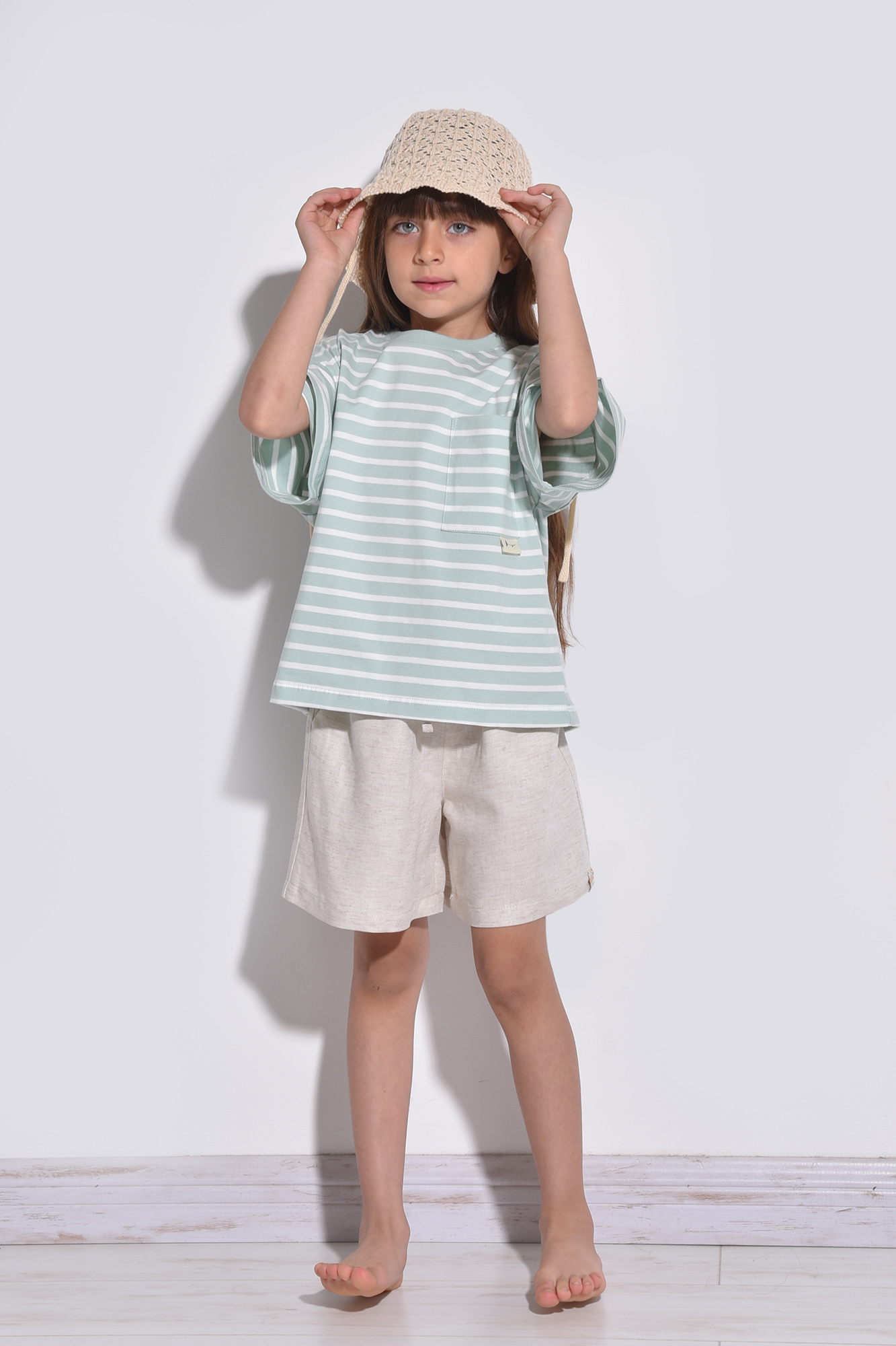 تیشرت آستین کوتاه راه راه