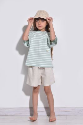 تیشرت آستین کوتاه راه راه