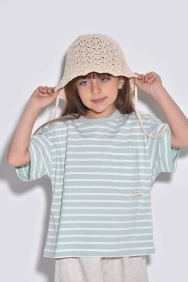 تیشرت آستین کوتاه راه راه