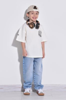 تیشرت آستین کوتاه جاپی