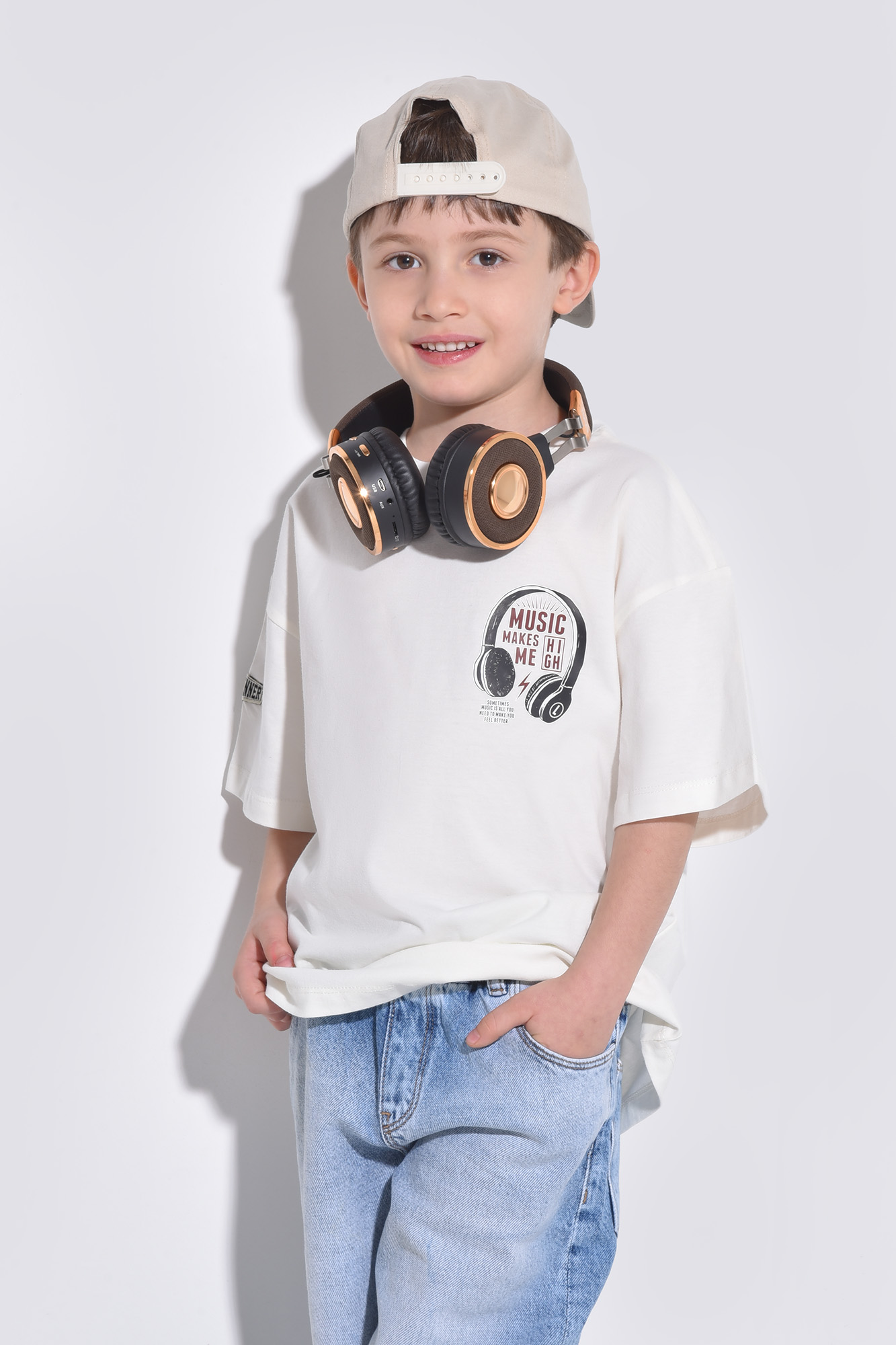 تیشرت آستین کوتاه جاپی