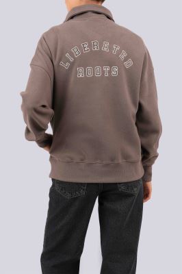 سوئیشرت نیم زیپ گلدوزی