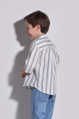 پیراهن آستین بلند راه راه