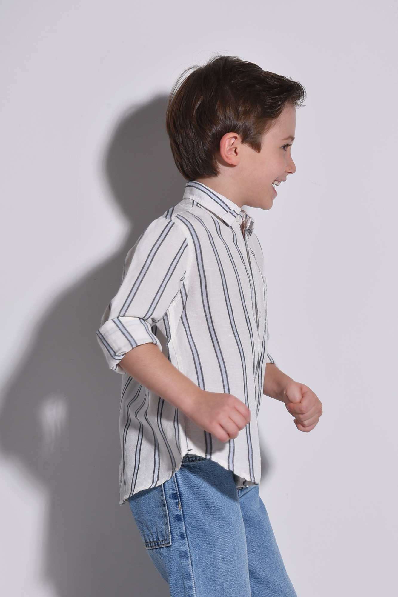 پیراهن آستین بلند راه راه