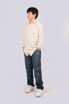 پیراهن آستین بلند راه راه