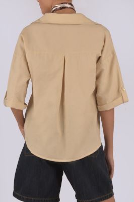 شومیز آستین کوتاه لینن