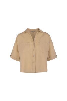 شومیز آستین کوتاه لینن