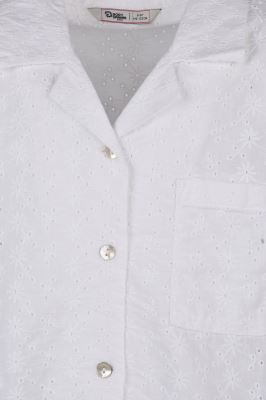 شومیز آستین کوتاه خامه دوزی